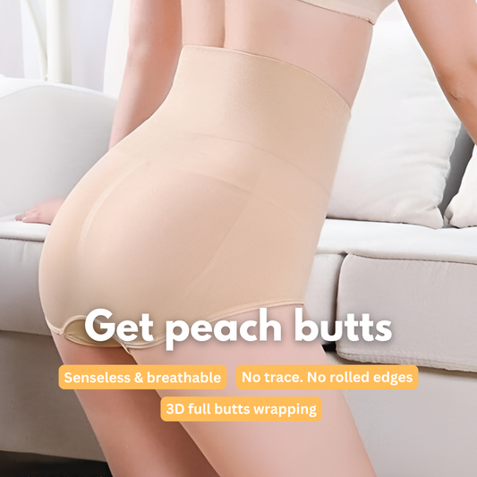 High-Waisted Tummy-Tucking Seamless Underwear Pack Of 4