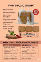 Gharo Sandalwood & Saffron Magic Soap – Buy 3 Get 3 Free