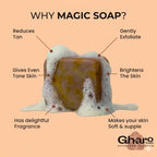 Gharo Sandalwood & Saffron Magic Soap – Buy 2 Get 2 Free